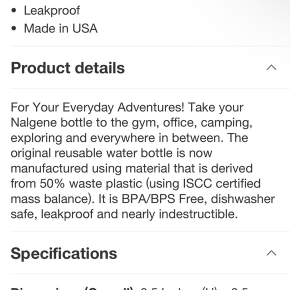 Colorful Nalgene Water Bottles 6 for $26 just message me which numbers :). - Picture 8 of 9